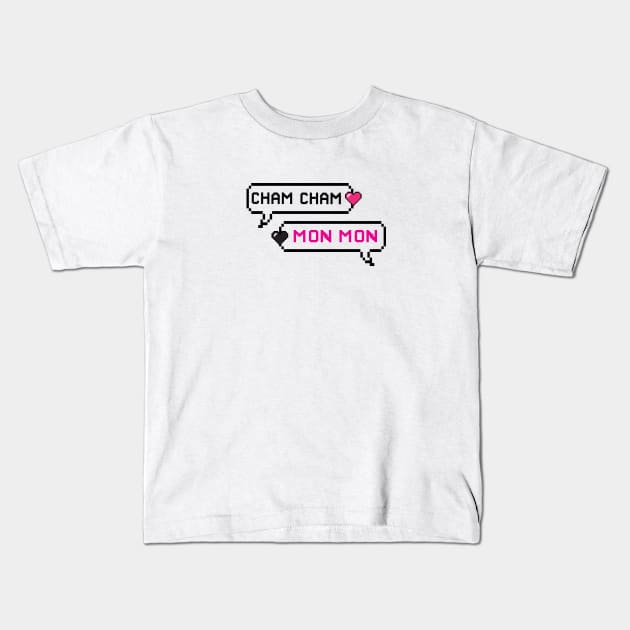 cham cham mon mon Kids T-Shirt by whatyouareisbeautiful